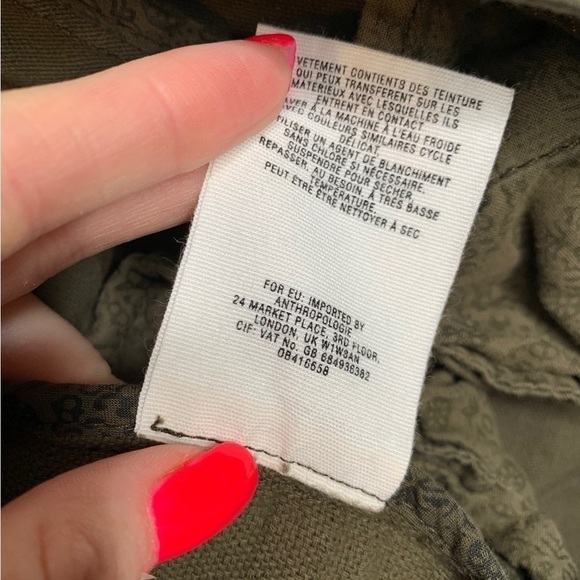 Anthropologie Hei Hei Delfine Dark Green Houndstooth Blazer Size 2 - Picture 4 of 10